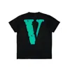 Vlone Large V Alphabet Short Sleeve Tee 'black Green'