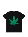 Vlone Leaf-print T-shirt In Black