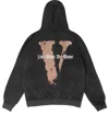 Vlone Live Alone Die Alone Hoodie 'black Brown'