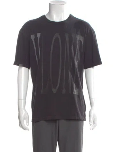 Pre-owned Vlone Logo Graphic Print T-shirt In Gray