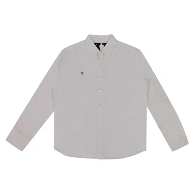 Pre-owned Vlone Long-sleeve Button Up White | Men's Size L
