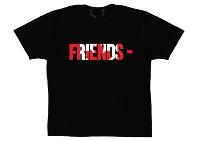 Pre-owned Vlone Men's  Friends Can T-shirt In Black