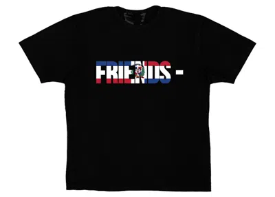 Pre-owned Vlone Men's  Friends Dom T-shirt In Black