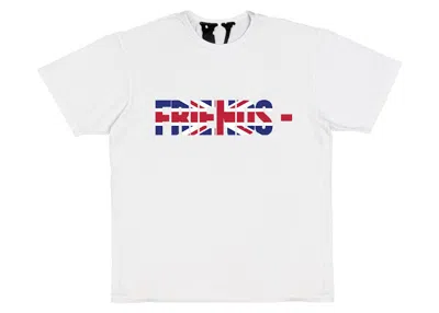Pre-owned Vlone Men's  Friends Gbr T-shirt In White