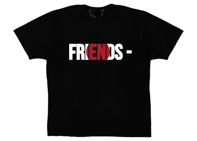 Pre-owned Vlone Men's  Friends Jpn T-shirt In Black