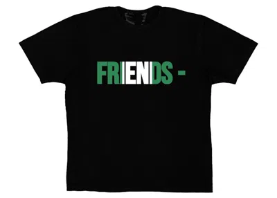 Pre-owned Vlone Men's  Friends Nga T-shirt In Black