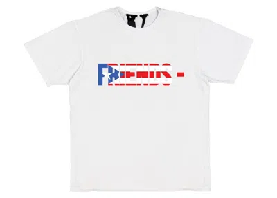 Pre-owned Vlone Men's  Friends Pri T-shirt In White