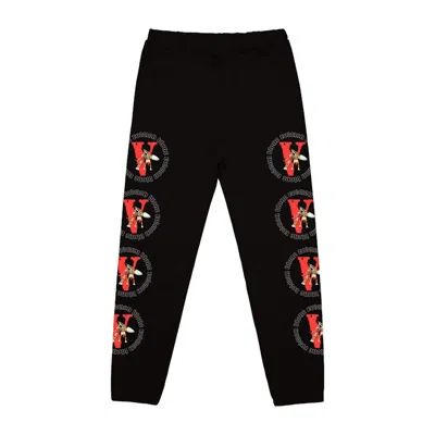 Pre-owned Vlone Men's  Rodman Devil Sweats In Black