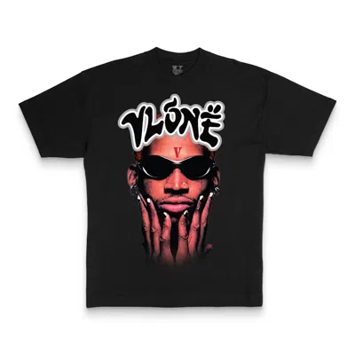 Pre-owned Vlone Men's  Rodman Logo T-shirt In Black
