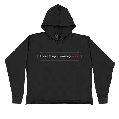 Pre-owned Vlone Men's  Text Message Hoodie In Black