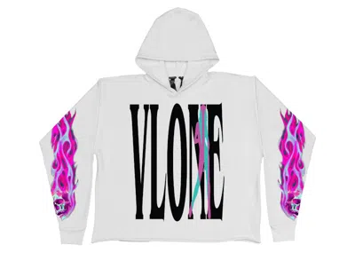 Pre-owned Vlone Men's  Vice City Hoodie In White