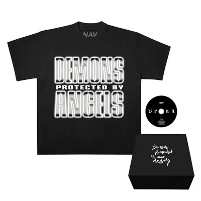 Pre-owned Vlone Men's  X Nav Dpba Box Set 003 Xo T-shirt In Black