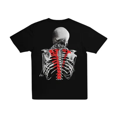 Pre-owned Vlone Men's  X Never Broke Again Bones T-shirt In Black