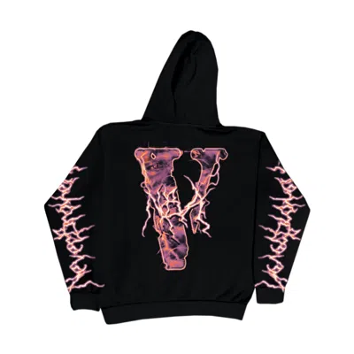 Pre-owned Vlone Men's  X Never Broke Again Eyes Hoodie In Black