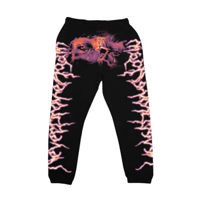 Pre-owned Vlone Men's  X Never Broke Again Eyes Sweatpants In Black