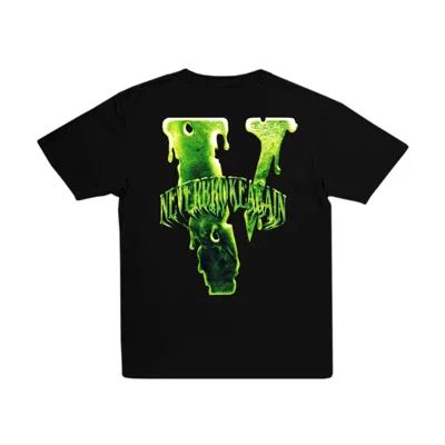 Pre-owned Vlone Men's  X Never Broke Again Slime T-shirt In Black