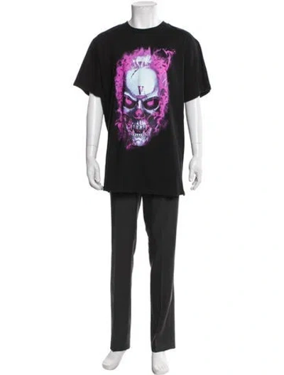Pre-owned Vlone Miami Skull Graphic Print T-shirt In Black