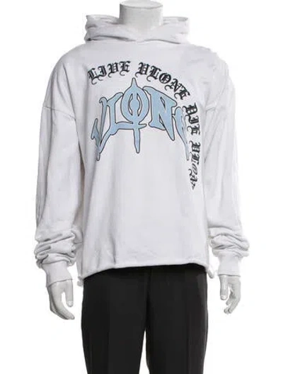 Pre-owned Vlone O Graphic Print Hoodie In Black