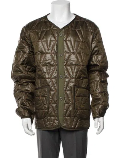 Pre-owned Vlone Patterned Jacket In Green