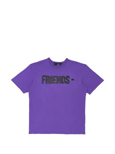 Vlone Short-sleeve T-shirt In Purple