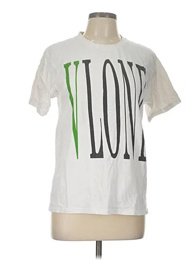 Pre-owned Vlone Short Sleeve T-shirt In White