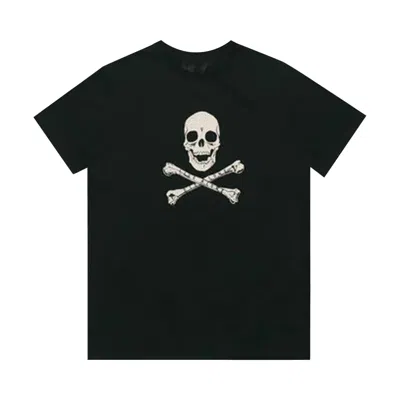 Pre-owned Vlone Skull And Bones Tee Black | Men's Size M