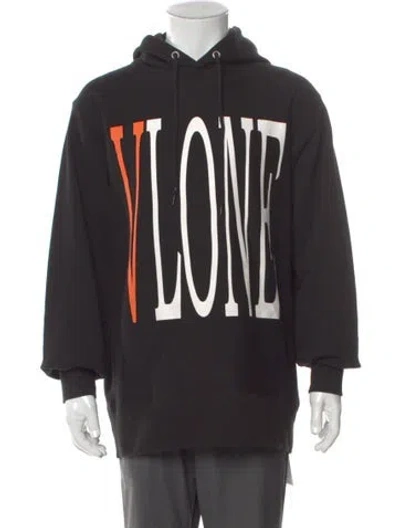 Pre-owned Vlone Staple Logo Graphic Print Hoodie In Multi
