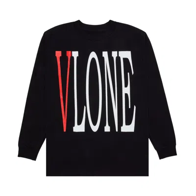 Pre-owned Vlone Staple Long-sleeve Shirt 'black/red' | Men's Size S