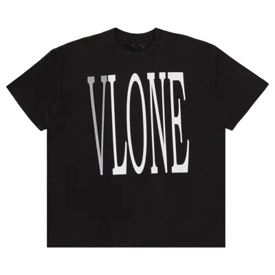 Pre-owned Vlone Staple T-shirt 'black/white/silver' | Men's Size Xl