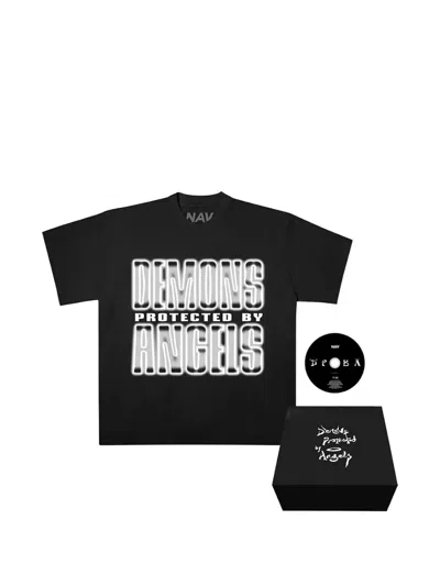 Vlone X Nav Dpba Graphic-print T-shirt In Black