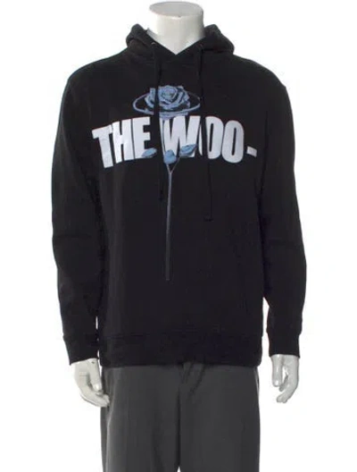 Pre-owned Vlone X Pop Smoke Graphic Print Hoodie In Black