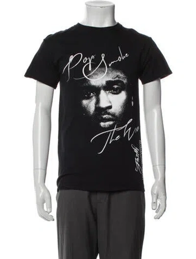 Pre-owned Vlone X Pop Smoke Graphic Print T-shirt In Black