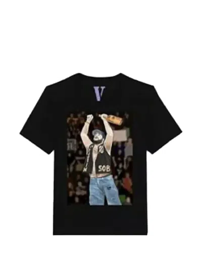 Vlone Yams Day Graphic-print T-shirt In Black