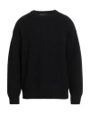 Vneck Man Sweater Black Size 50 Wool In Black