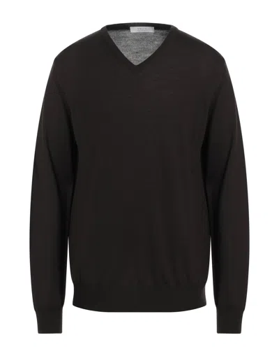 Vneck Sweaters In Brown