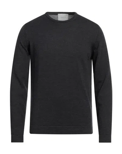 Vneck Man Sweater Lead Size 42 Merino Wool In Grey