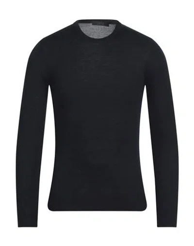 Vneck Man Sweater Midnight Blue Size 36 Wool, Acrylic In Blue
