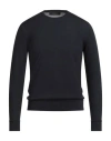 Vneck Man Sweater Midnight Blue Size 38 Merino Wool