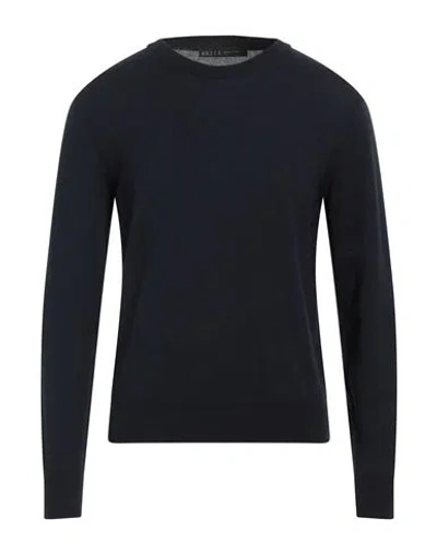 Vneck Man Sweater Midnight Blue Size 44 Cotton, Polyamide