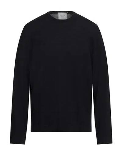 Vneck Man Sweater Midnight Blue Size 44 Merino Wool