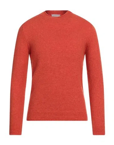VNECK VNECK MAN SWEATER ORANGE SIZE 38 WOOL, POLYAMIDE, ELASTANE