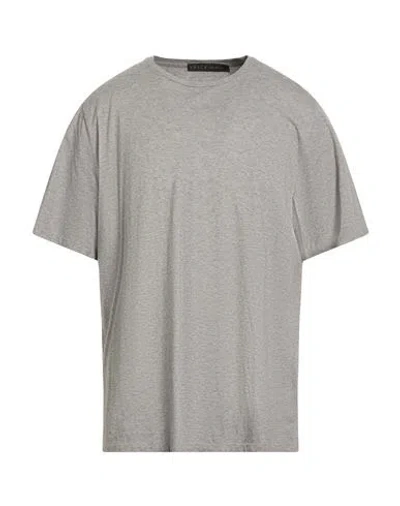 Vneck Man T-shirt Grey Size 3xl Cotton In Gray
