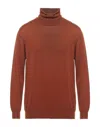 Vneck Turtlenecks In Brown