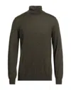 Vneck Turtlenecks In Military Green