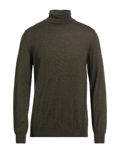 Vneck Turtlenecks In Military Green