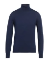 Vneck Man Turtleneck Navy Size 42 Virgin Wool, Acrylic