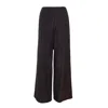 Vænn Women's Grey Giles Wide Leg Wool Pant Charcoal Melange In Grey