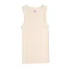 Vænn Women's Neutrals Rib Muscle Tank Eggnog