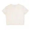 Vænn Women's Neutrals S/s Babywool Boxy Crew Neck Tee Double Cream