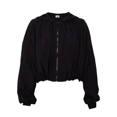 Vænn Women's Ryder Crop Hooded Spray Jacket Carbon Black